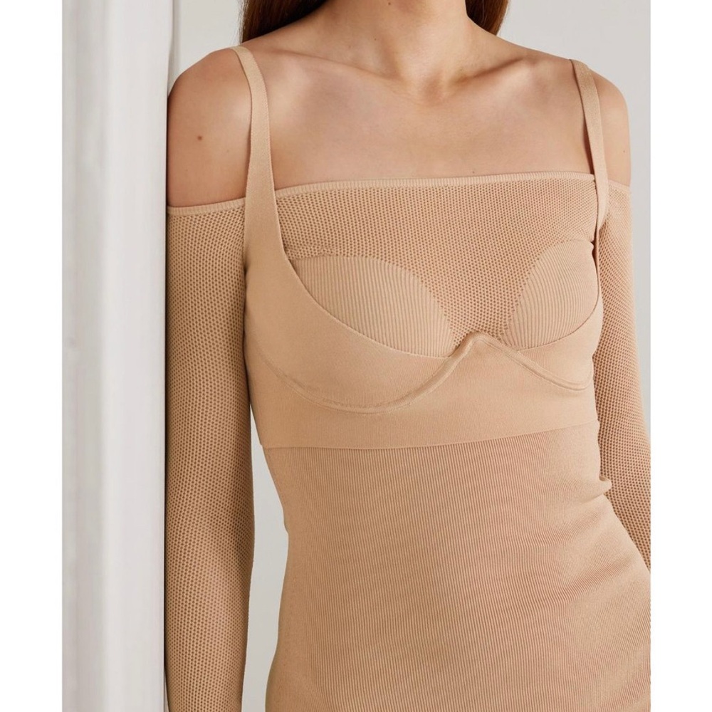 Dion Lee Tan Off-Shoulder Bra